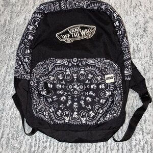 Vans and Star Wars Black and White Paisley Backpack